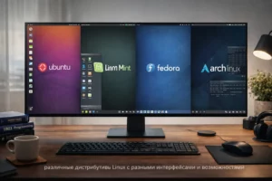 что такое дистрибутив linux — разные версии linux на экране компьютера